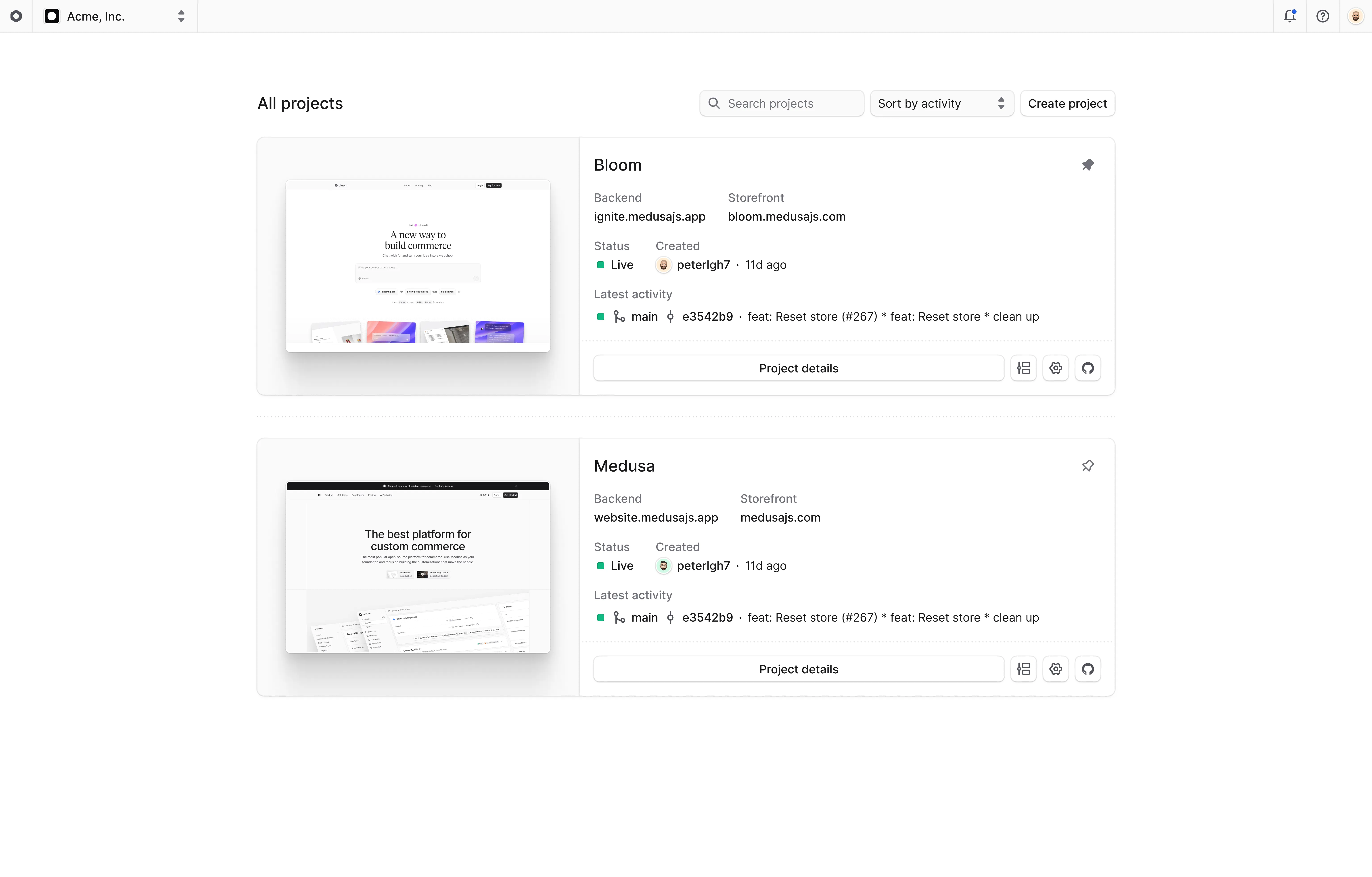 E-commerce Infrastructure