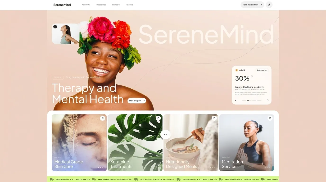 SereneMind Landing Page