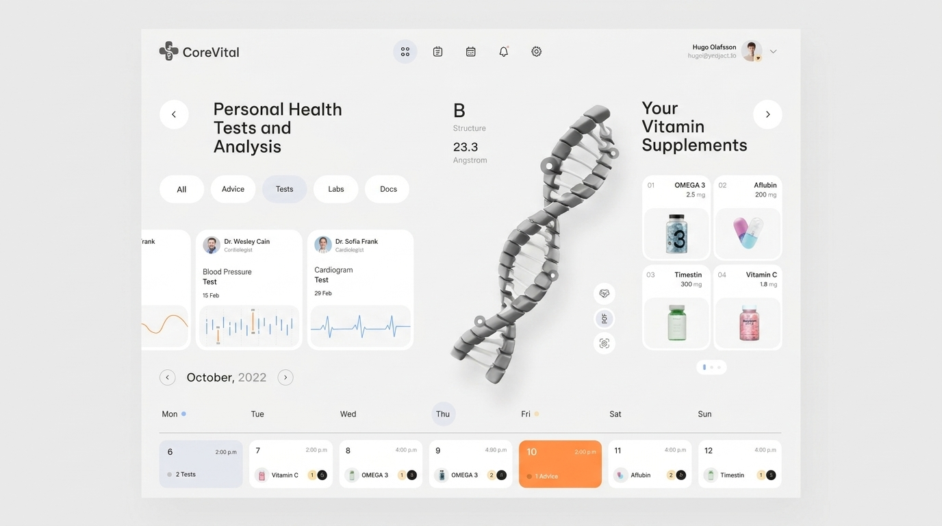 CoreVital Health Dashboard