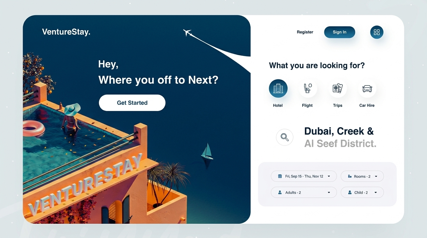 VentureStay Booking Page